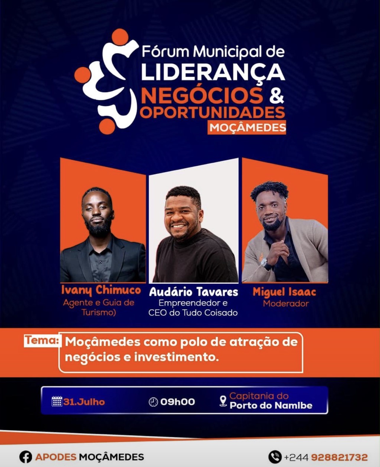 Fórum Municipal de liderança Negócios e Oportunidades- Moçâmedes 